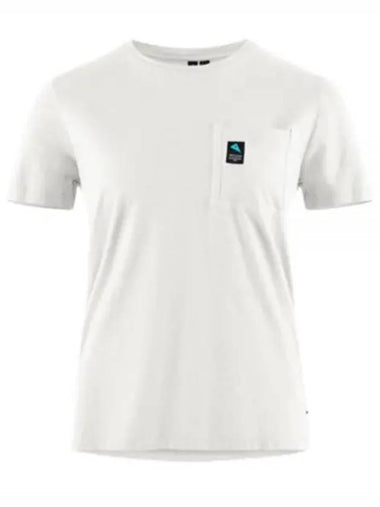 Women's Runa Pocket Short Sleeve T-Shirt Snow - KLATTERMUSEN - BALAAN 1