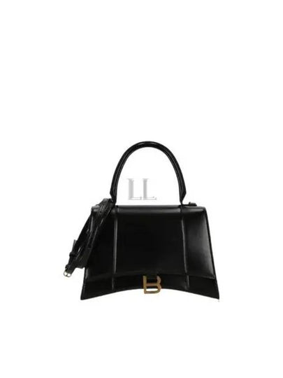 Hourglass Gold B Logo Tote Bag Black - BALENCIAGA - BALAAN 2