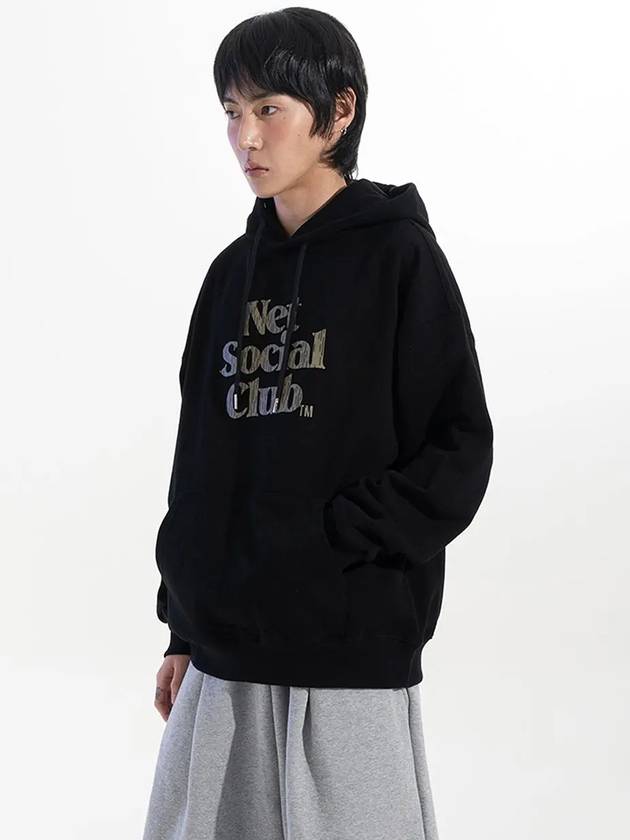 RAIN CAMO HOOD BLACK - NET SOCIAL CLUB - BALAAN 7