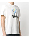Rainbow Triangle Fox Short Sleeve T-Shirt White - MAISON KITSUNE - BALAAN.