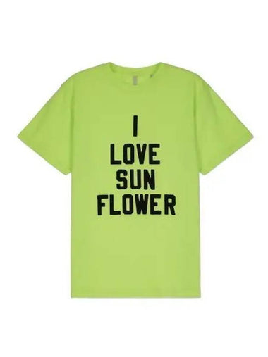 Sports Love Short Sleeve T Shirt Fluo Yellow Tee - SUNFLOWER - BALAAN 1