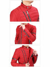 Quilted Biker Jacket Red - BALMAIN - BALAAN 5