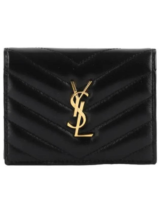 Cassandra Matelasse Flap Card Case Women s Bicycle Wallet - SAINT LAURENT - BALAAN 1