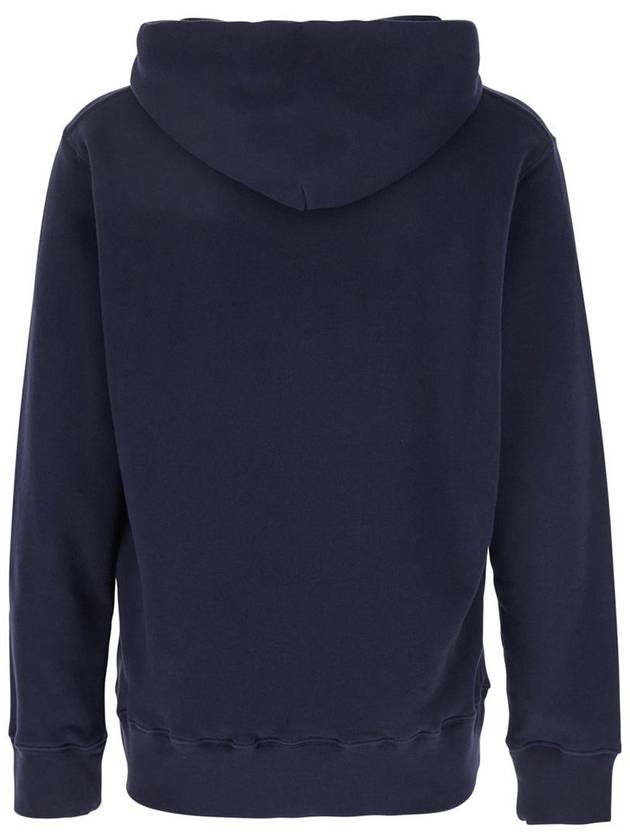 Blue Hoodie With Embroidered Logo On The Front In Cotton Man - AUTRY - BALAAN 2