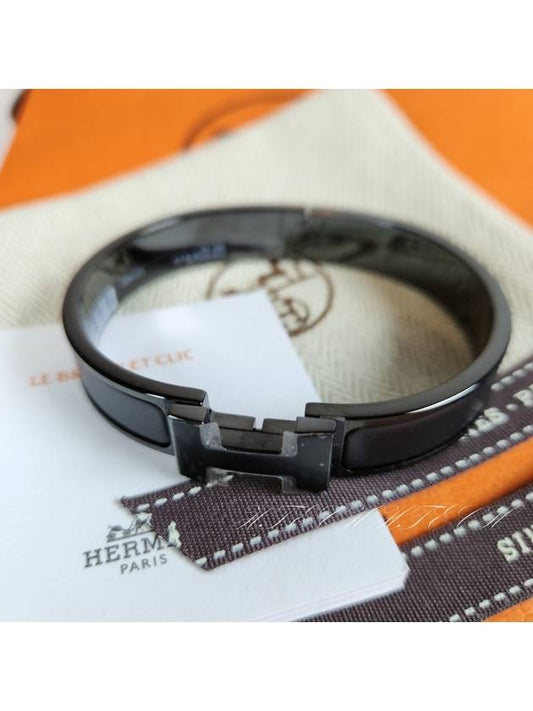 Clic HH So Bracelet Black - HERMES - BALAAN 2