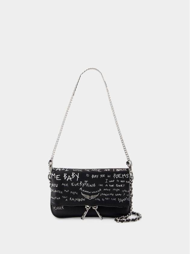 Rock Nano Graffiti Crossbody - Zadig & Voltaire - Leather - Black - ZADIG & VOLTAIRE - BALAAN 1