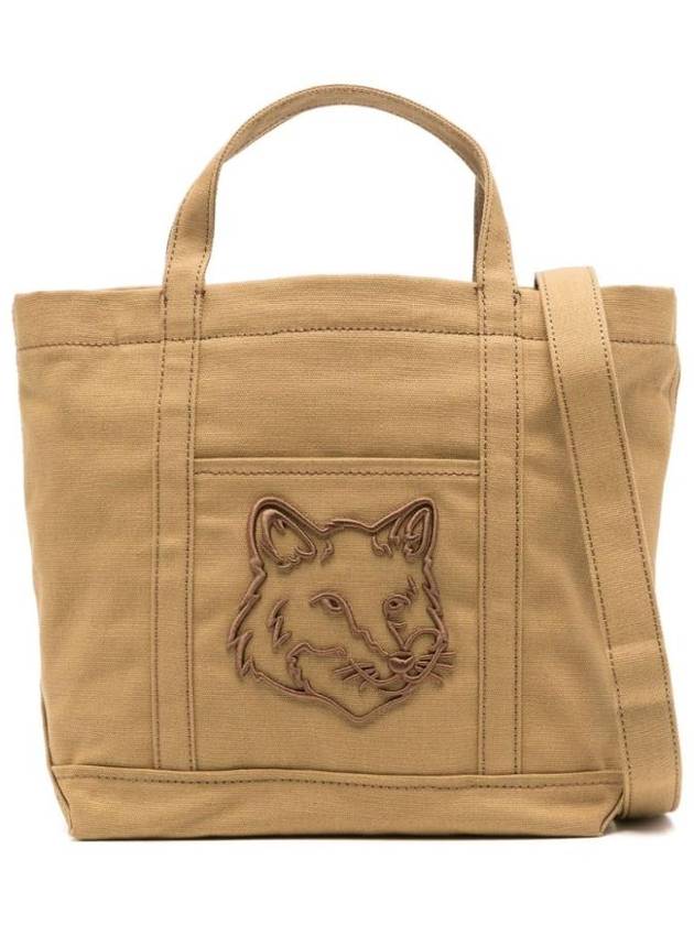 Bold Fox Head Mini Tote Bag Chesnut - MAISON KITSUNE - BALAAN 1