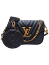 Women s M56461 Black Leather New Wave Multi Pochette Shoulder Cross Bag - LOUIS VUITTON - BALAAN 1