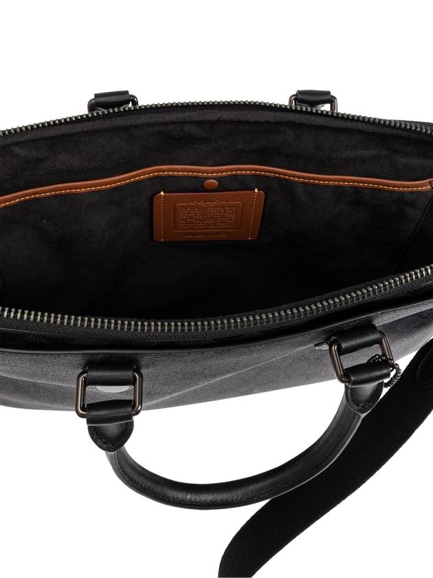 Coach Briefcase With Monogram, Men's, Black - COACH - BALAAN 5