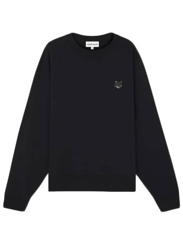 Bold Fox Head Patch Oversized Sweatshirt Black - MAISON KITSUNE - BALAAN 4