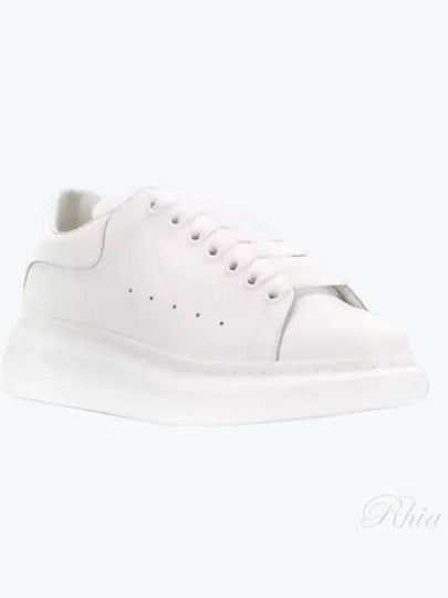 Oversized Leather Low Top Sneakers White - ALEXANDER MCQUEEN - BALAAN 2