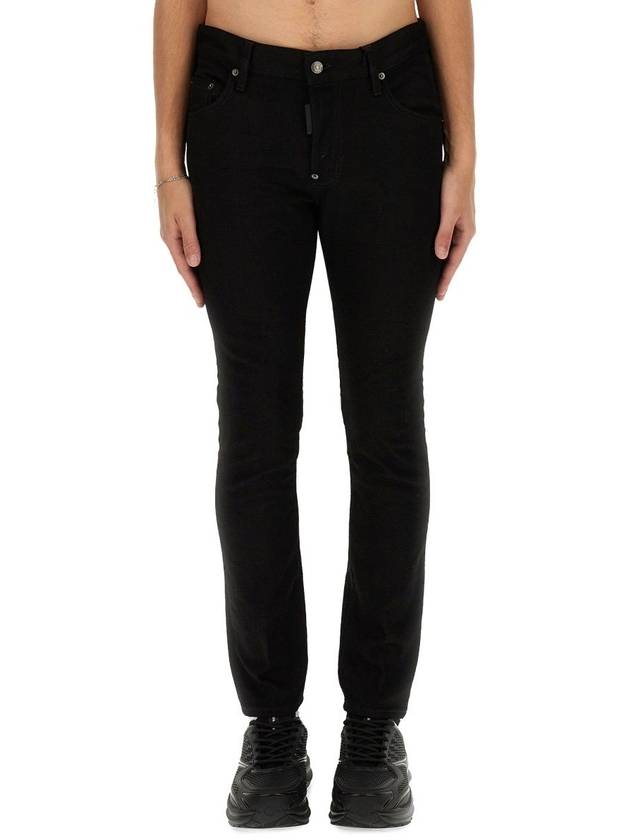 Skater Slim Cut Jeans Black - DSQUARED2 - BALAAN 9