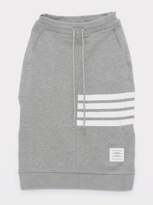 Women's 4-Bar Stripe Drawstring Skirt Grey - THOM BROWNE - BALAAN 2