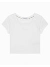 Jeans Logo Baby Short Sleeve T-Shirt White - CALVIN KLEIN - BALAAN 1