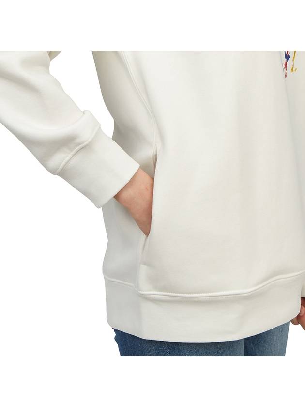 Kids brushed hoodie 323925619003 WHITE Adults can wear - POLO RALPH LAUREN - BALAAN 7