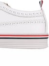 Men's Vitello Calf Leather Long Wing Brogue White - THOM BROWNE - BALAAN 7