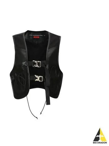 for WOMEN Sheena Fore leather vest awa598w BLACK - ANDERSSON BELL - BALAAN 1