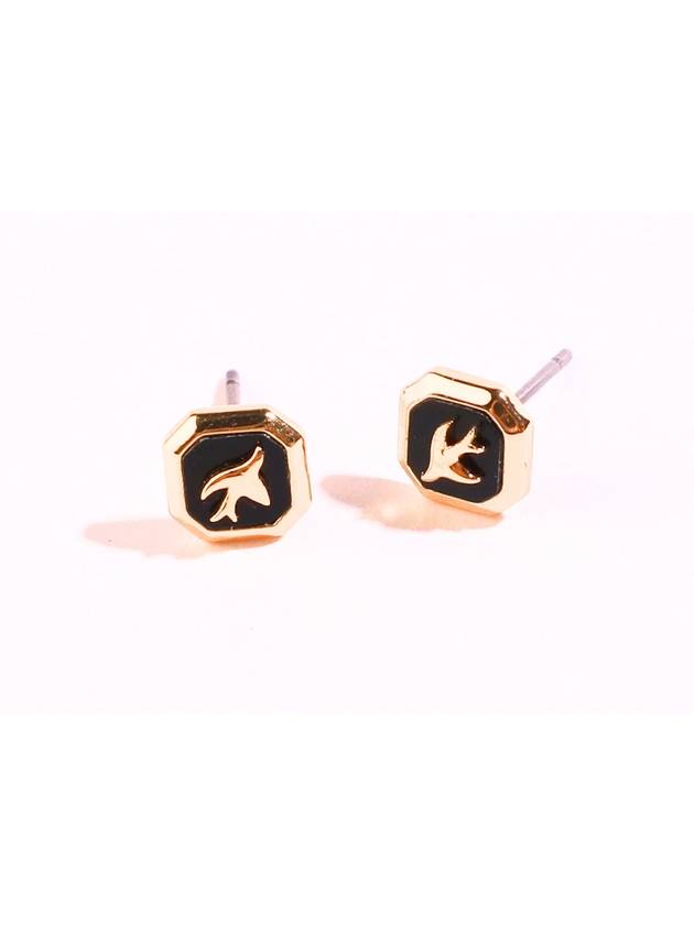 Gold Onyx Bird Studs - GAMAN - BALAAN 2