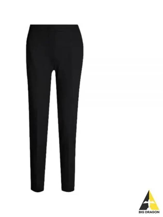 Pegno Crop Rayon Viscose Slacks Black - MAX MARA - BALAAN 2