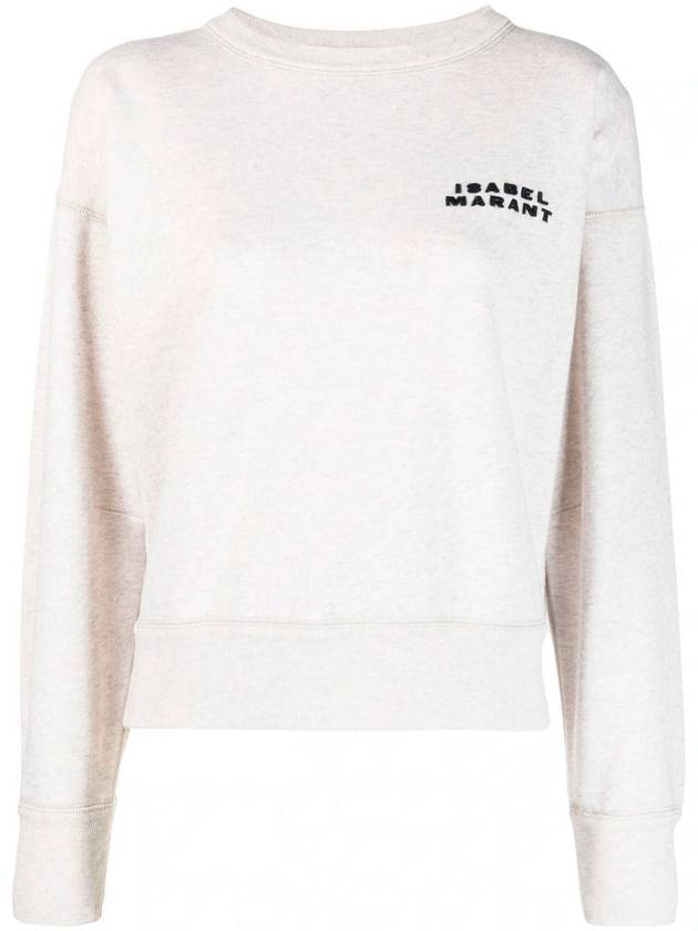 Shard Embroidered Logo Sweatshirt Ecru - ISABEL MARANT - BALAAN 1