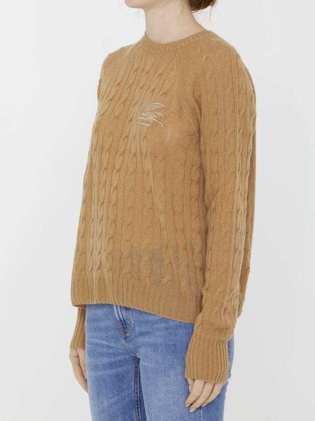 23 fw cashmere sweater WITH embroid Pegasus logo 1279392000800 B0650460025 - ETRO - BALAAN 3