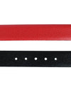 Reversible Gancini Leather Belt Black Lipstick Red - SALVATORE FERRAGAMO - BALAAN 5