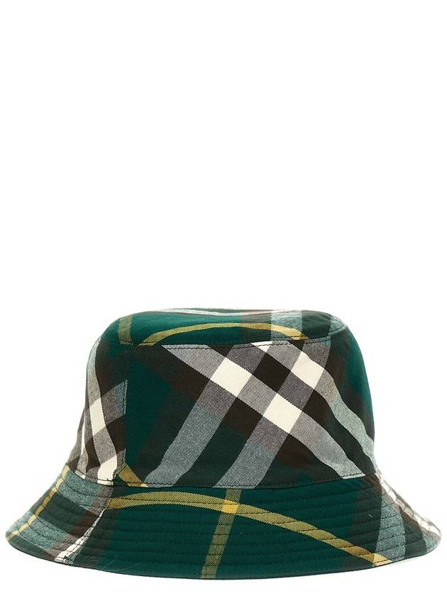 Check Pattern Reversible Bucket Hat Ivy - BURBERRY - BALAAN 3