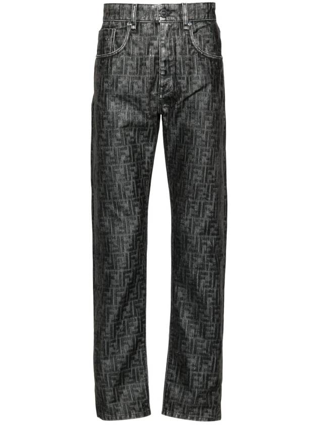 FF Denim Jeans Grey - FENDI - BALAAN 2