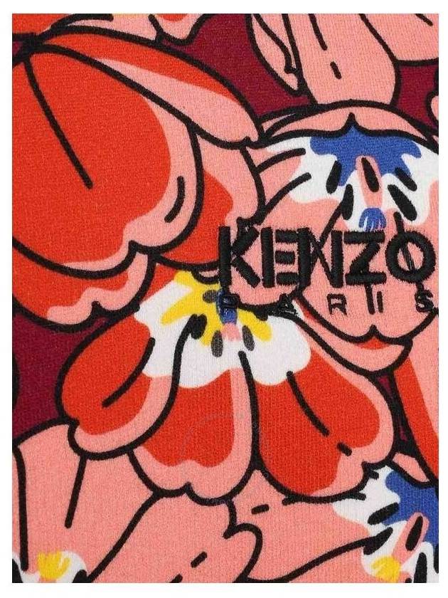 Kenzo Girls Floral Print Cotton Sweatshirt Size 4Y - KENZO - BALAAN 3