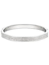 Dextera Octagon Shape Bangle Bracelet Silver - SWAROVSKI - BALAAN 3