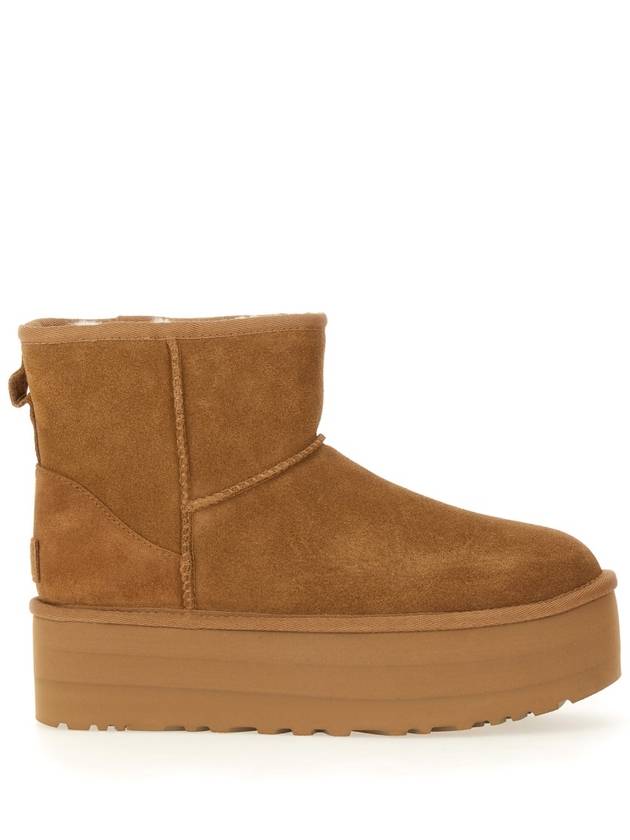 Classic Mini Platform Suede Winter Boots Chestnut - UGG - BALAAN 3