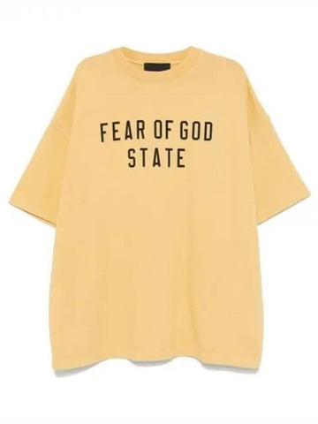 ESSENTIALS Logo Printing Short Sleeve T Shirt - FEAR OF GOD - BALAAN 1