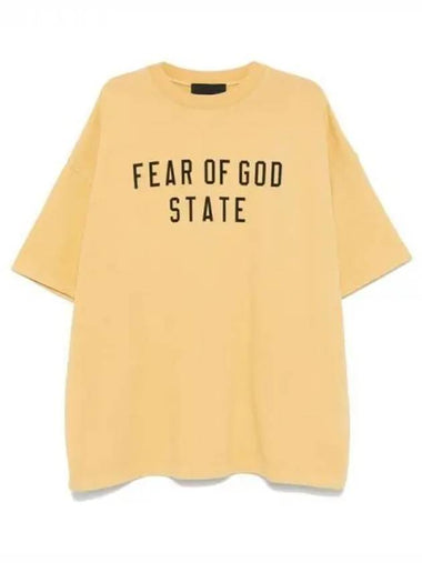 ESSENTIALS Logo Printing Short Sleeve T Shirt - FEAR OF GOD - BALAAN 1