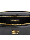 Logo Patent Leather Shoulder Bag Black - MIU MIU - BALAAN 9