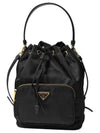 Duet Re-Nylon Bucket Bag Black - PRADA - BALAAN 2