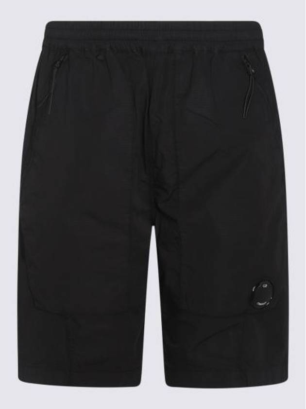 Logo Ripstop Shorts Black - CP COMPANY - BALAAN 2