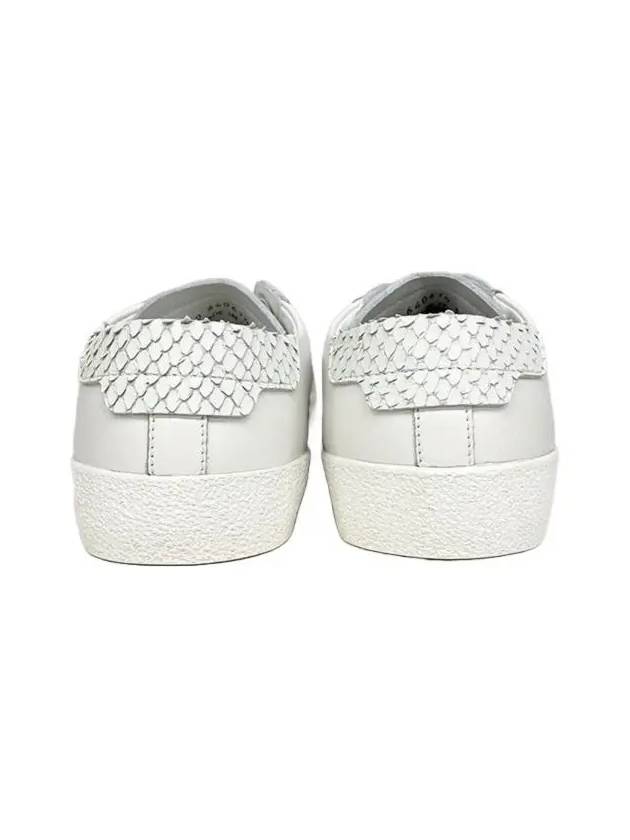 Women's Court Classic Python Low Top Sneakers White - SAINT LAURENT - BALAAN 7