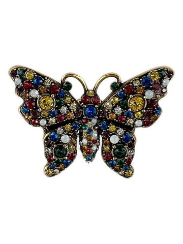 Multicrystal stud butterfly metal ring 503932 - GUCCI - BALAAN 1