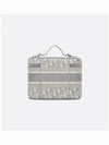 Diortravel Oblique Embroidered Vanity Case Tote Bag Grey - DIOR - BALAAN 6