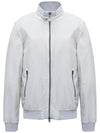 Men's band collar bomber jacket gray pearl GI000414U 12456 9402 - HERNO - BALAAN 2