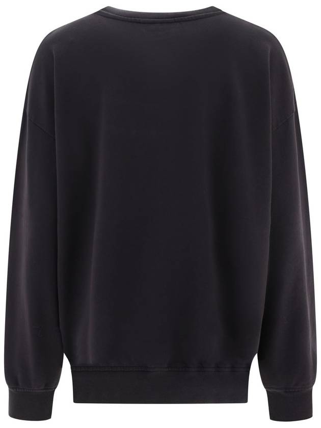 Isoli Oversized Cotton Sweatshirt Black - GANNI - BALAAN 3