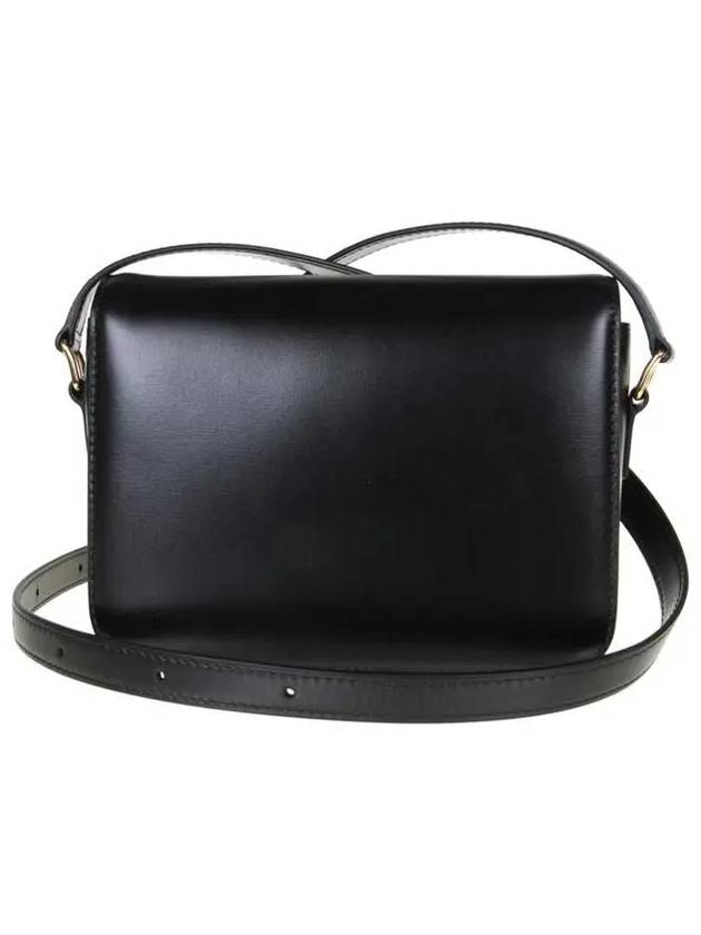 Teen Triomphe Shiny Calfskin Cross Bag Black - CELINE - BALAAN 5