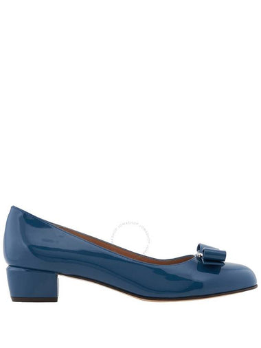 Women Pumps Heels Salvatore Ferragamo Blue Vara Bow Pump Shoe Size 7 5 D - SALVATORE FERRAGAMO - BALAAN 1