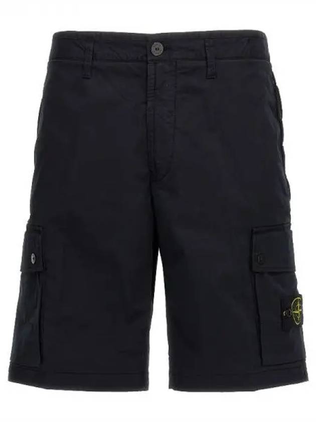 Wappen Cargo Bermuda Shorts Navy - STONE ISLAND - BALAAN 2