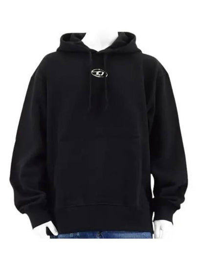 S Macs Logo Hoodie Black - DIESEL - BALAAN 2