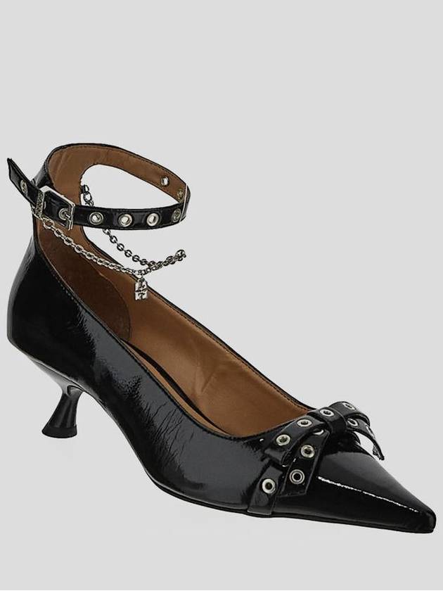 Kitten Bow Detail Pumps Black - GANNI - BALAAN 3