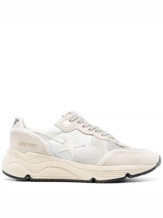 Women's Running Sole Low Top Sneakers Silver Beige - GOLDEN GOOSE - BALAAN 2