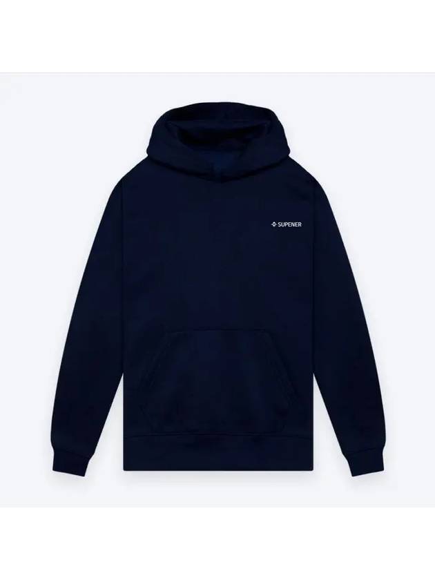 Fideli brushed hooded t shirt deep navy - SUPENER - BALAAN 1