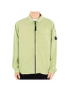 Gabardine Zip Up Long Sleeve Shirt Light Green - CP COMPANY - BALAAN 2