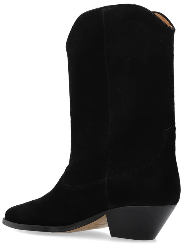 Isabel Marant Suede Heeled Ankle Boots Duerto, Women's, Black - ISABEL MARANT - BALAAN 5